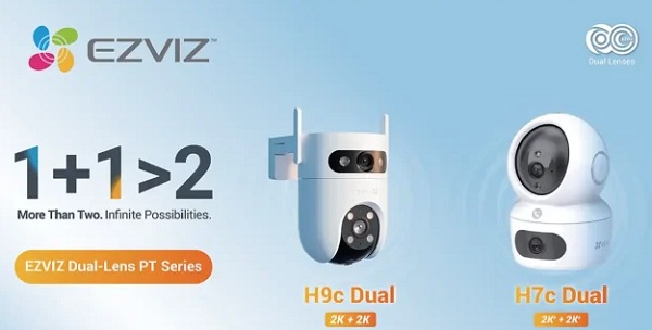 Meluncur di Indonesia, Kamera CCTV EZVIZ H9c dan H7c Sematkan Lensa&nbsp;Ganda